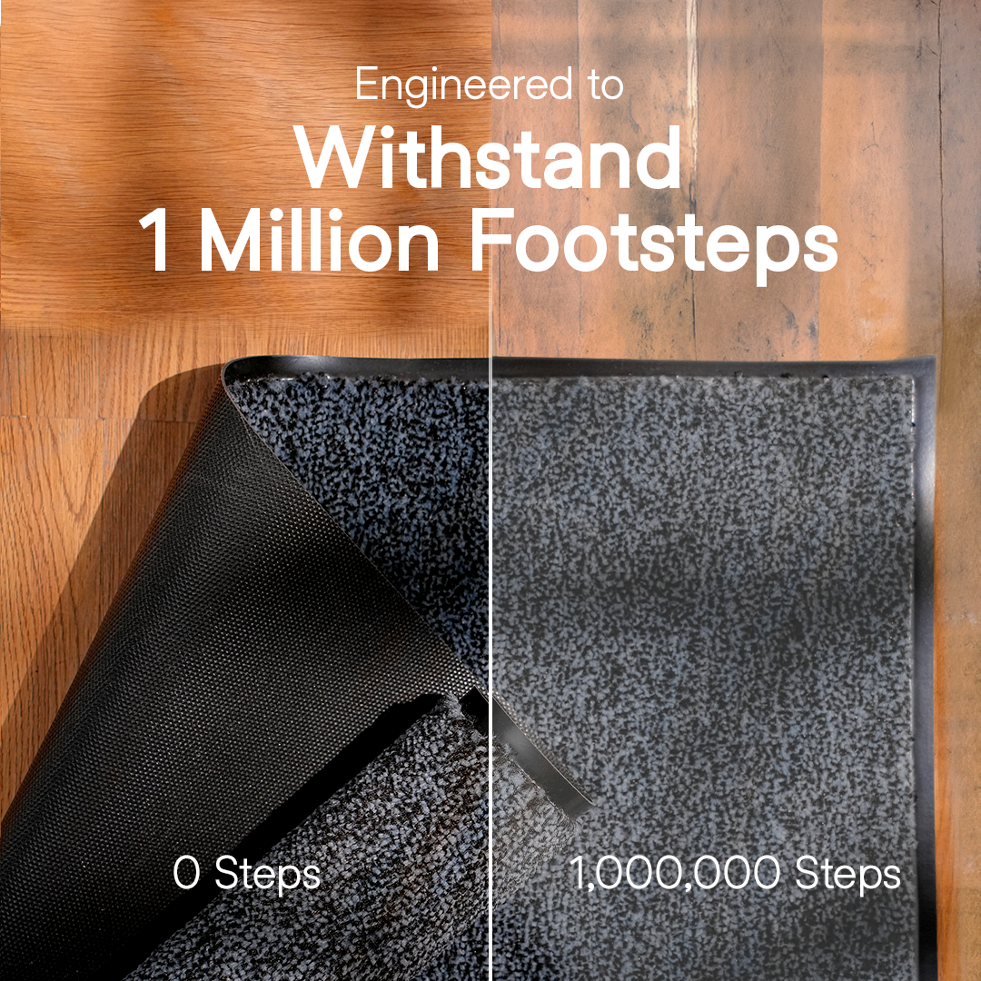 UltiClean Soft Tread Dirt & Wetness Lock Floor Mat - Grey