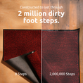 Load image into Gallery viewer, UltiScrape - Dirt Scraper Outdoor Entrance Mat - Red