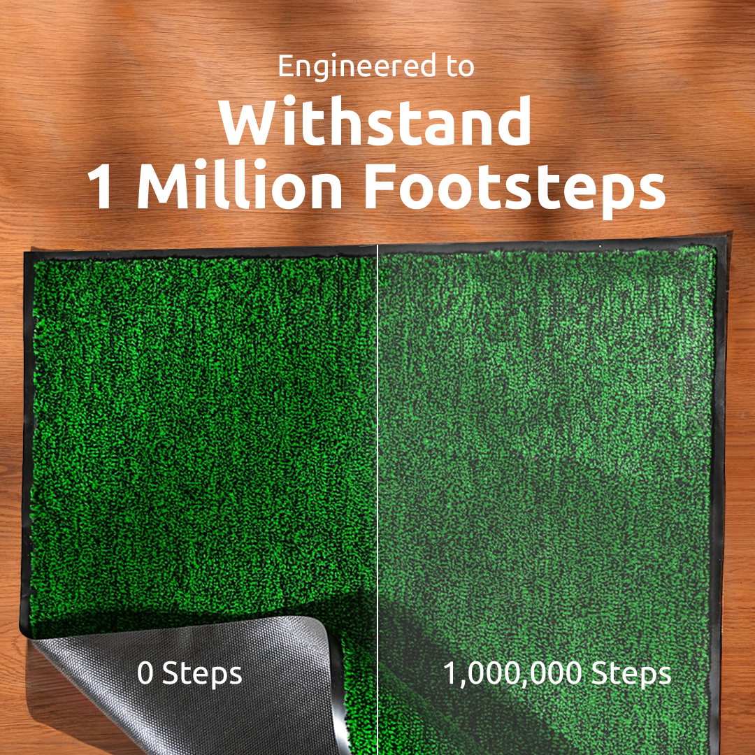 UltiClean Soft Tread Dirt & Wetness Lock Floor Mat - Green