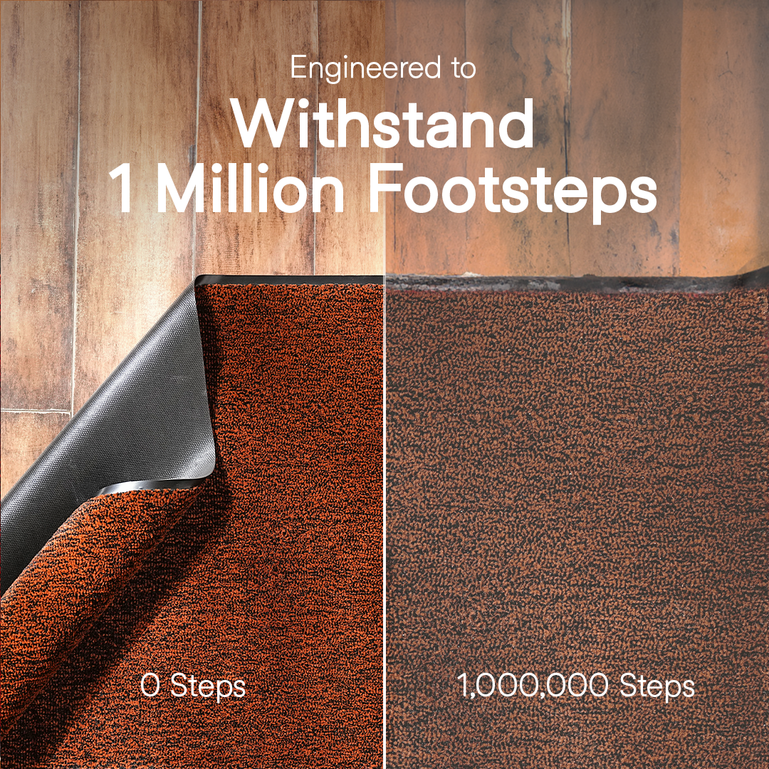 UltiClean Soft Tread Dirt & Wetness Lock Floor Mat - Brown