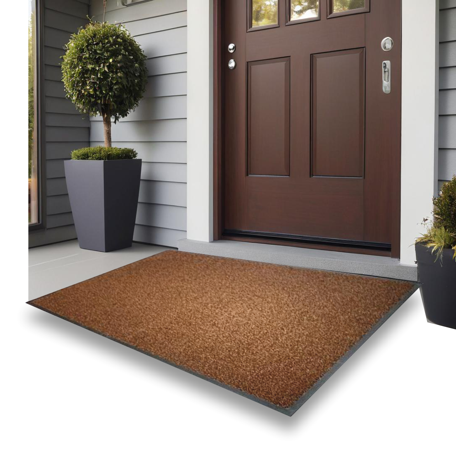 UltiScrape Brown at home entrance by Ultimats