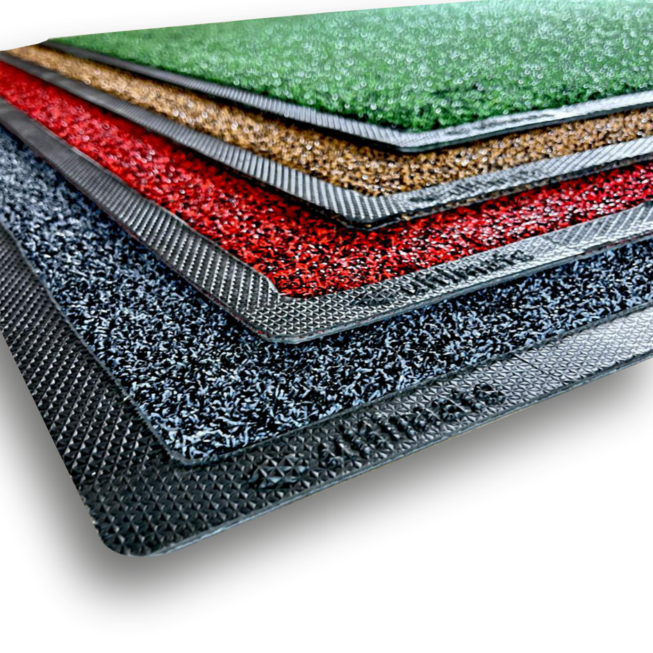 UltiScrape mats with compressed borders in several colors by Ultimats