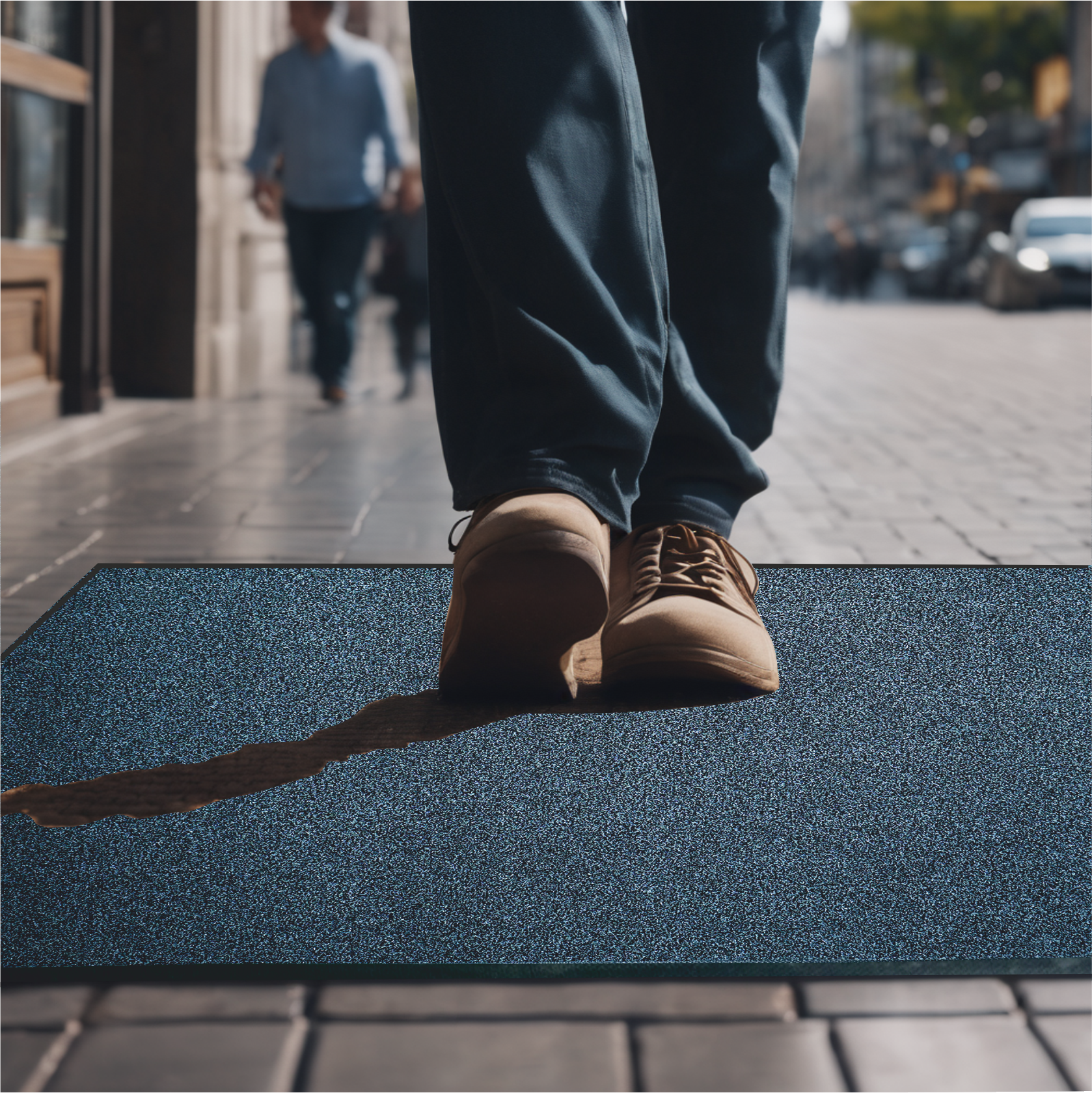 UltiScrape - Dirt Scraper Outdoor Entrance Mat - Grey