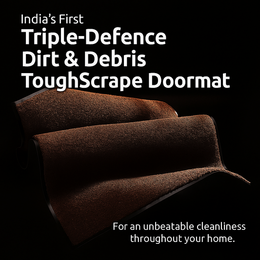 UltiScrape - Dirt Scraper Outdoor Entrance Mat - Brown