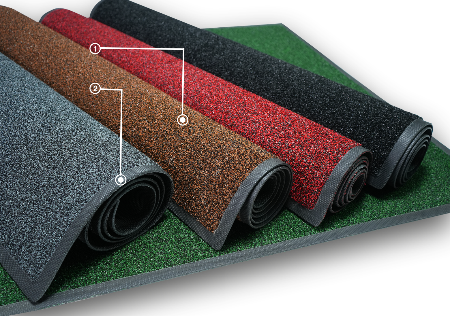 UltiScrape scraper mat features assorted colors