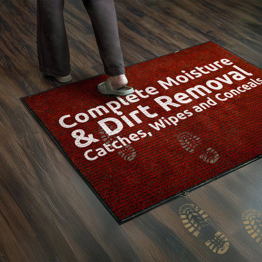 UltiWipe CleanScrape All Weather Mat - Red-Black