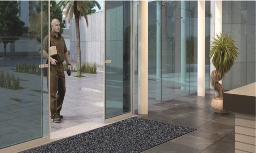 UltiDure carpet mat with nbr backing and reinforced borders at entrance  by Ultimats