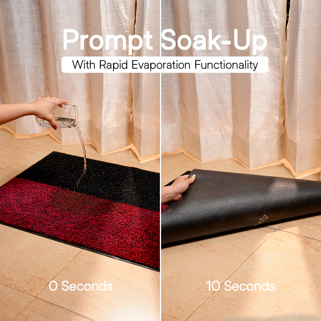 India's First Dual-Zone Smart Mat - Black Red