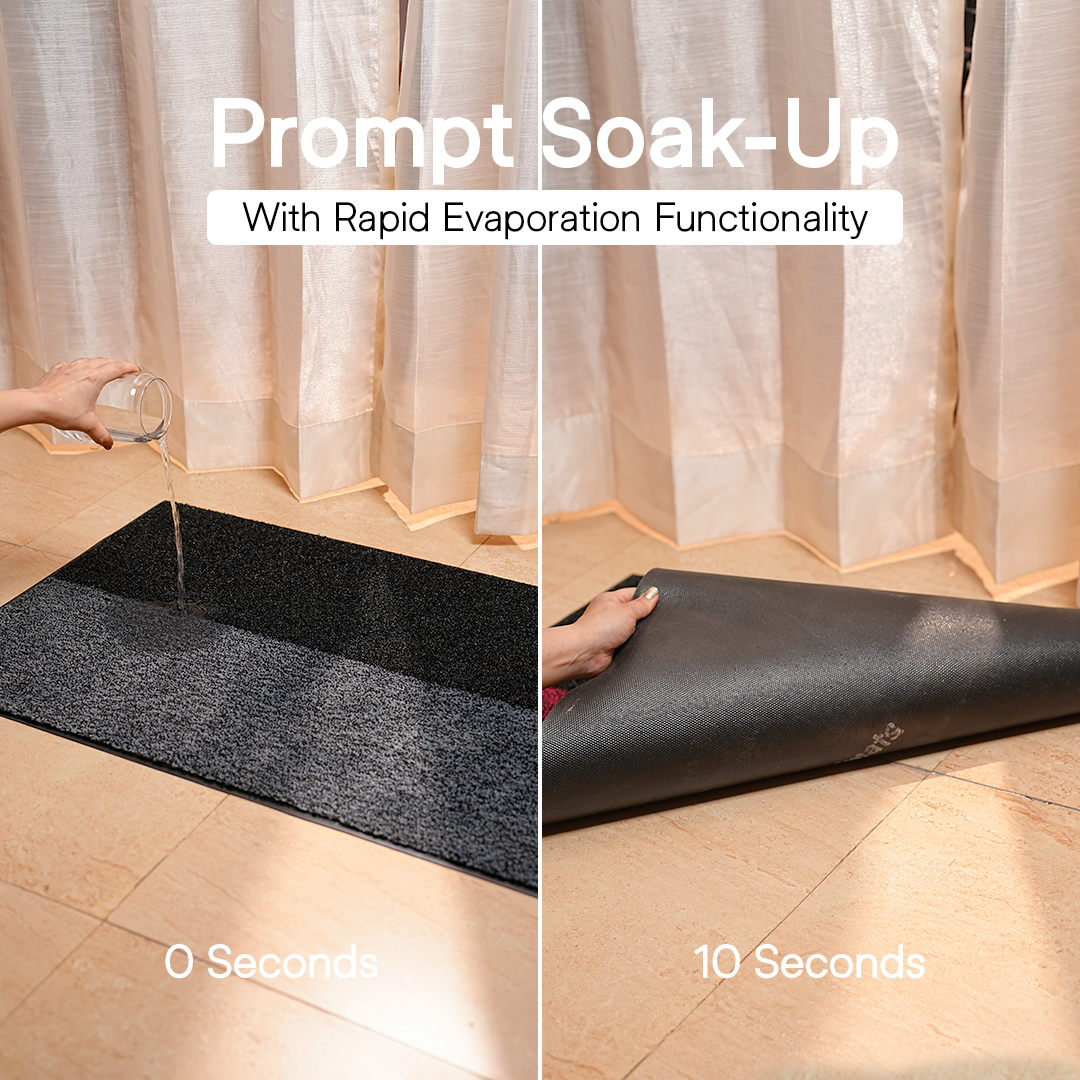 India's First Dual-Zone Smart Mat -  Black Grey