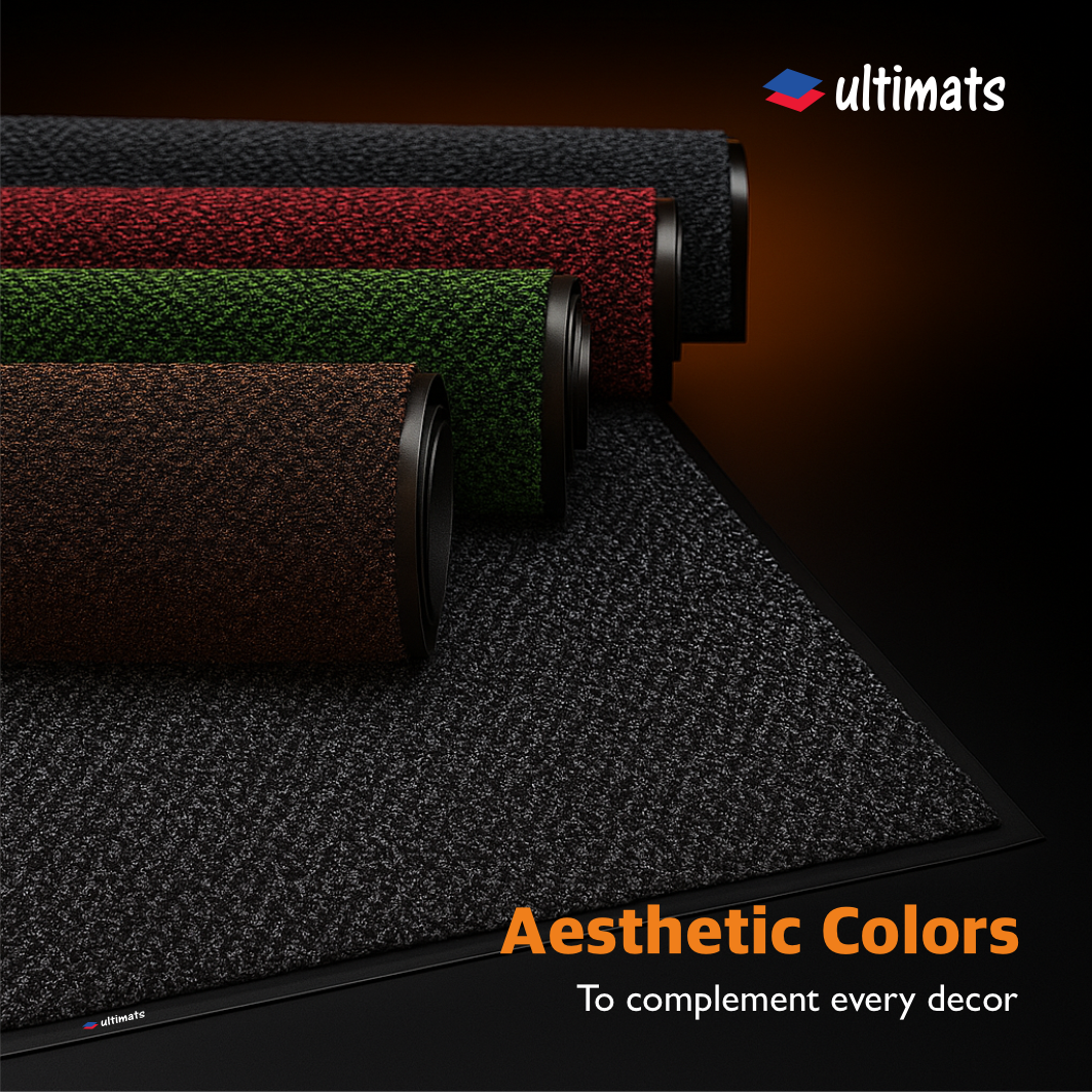 UltiScrub Heavy Traffic DualTread Barrier Mat - Modern Grey