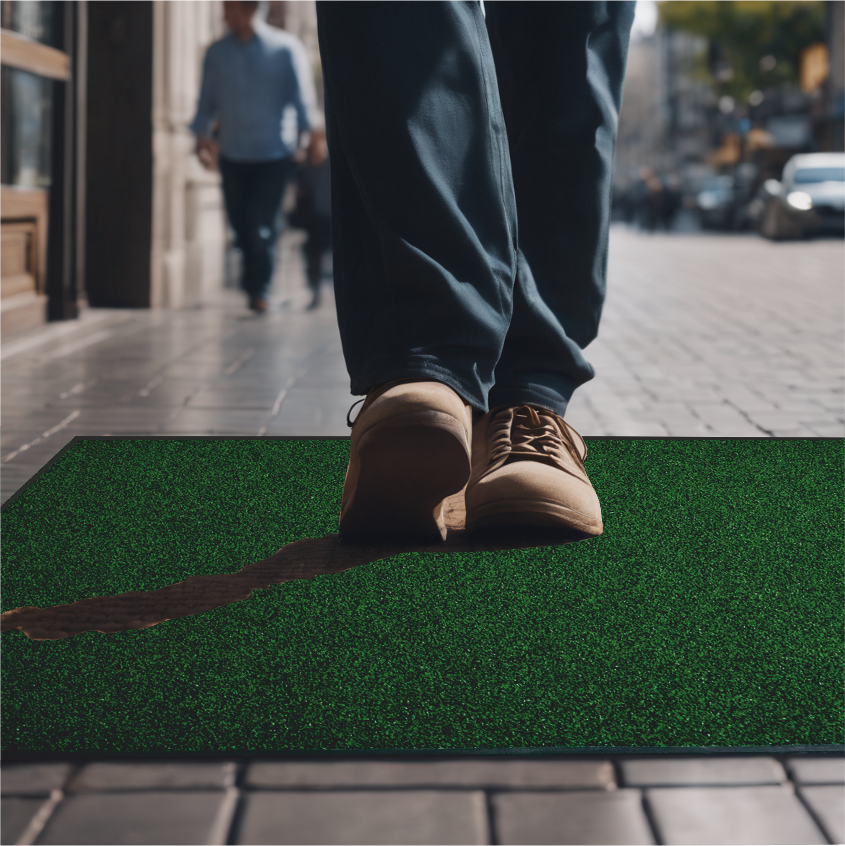 UltiScrape Toughtread Scraper Doormat - Green