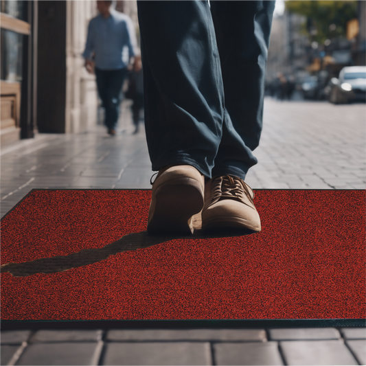 UltiScrape Toughtread Scraper Doormat - Red