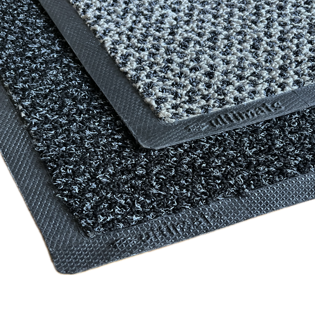UltiScrub Scraper Dryer matting grey and black colors with compressed borders by Ultimats