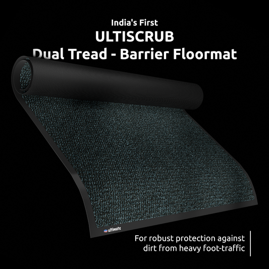 UltiScrub Heavy Traffic DualTread Barrier Mat - Charcoal Noir