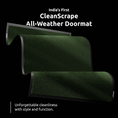 Load image into Gallery viewer, UltiWipe CleanScrape All Weather Mat - Green-Black
