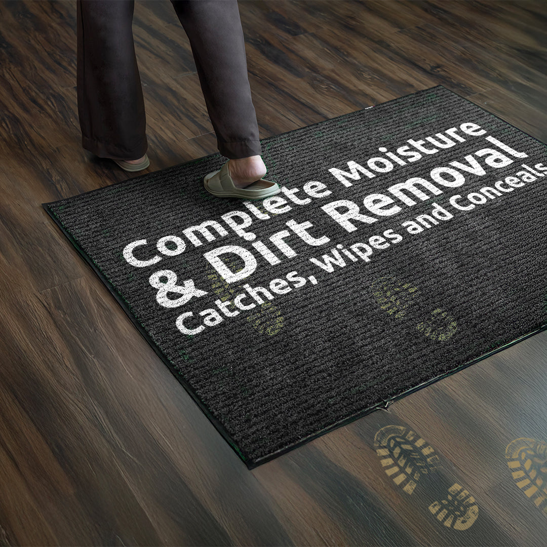 UltiWipe CleanScrape All Weather Mat - Grey-Black