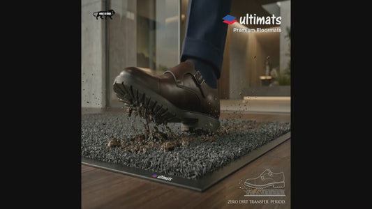 UltiScrape - Dirt Scraper Outdoor Entrance Mat - Grey